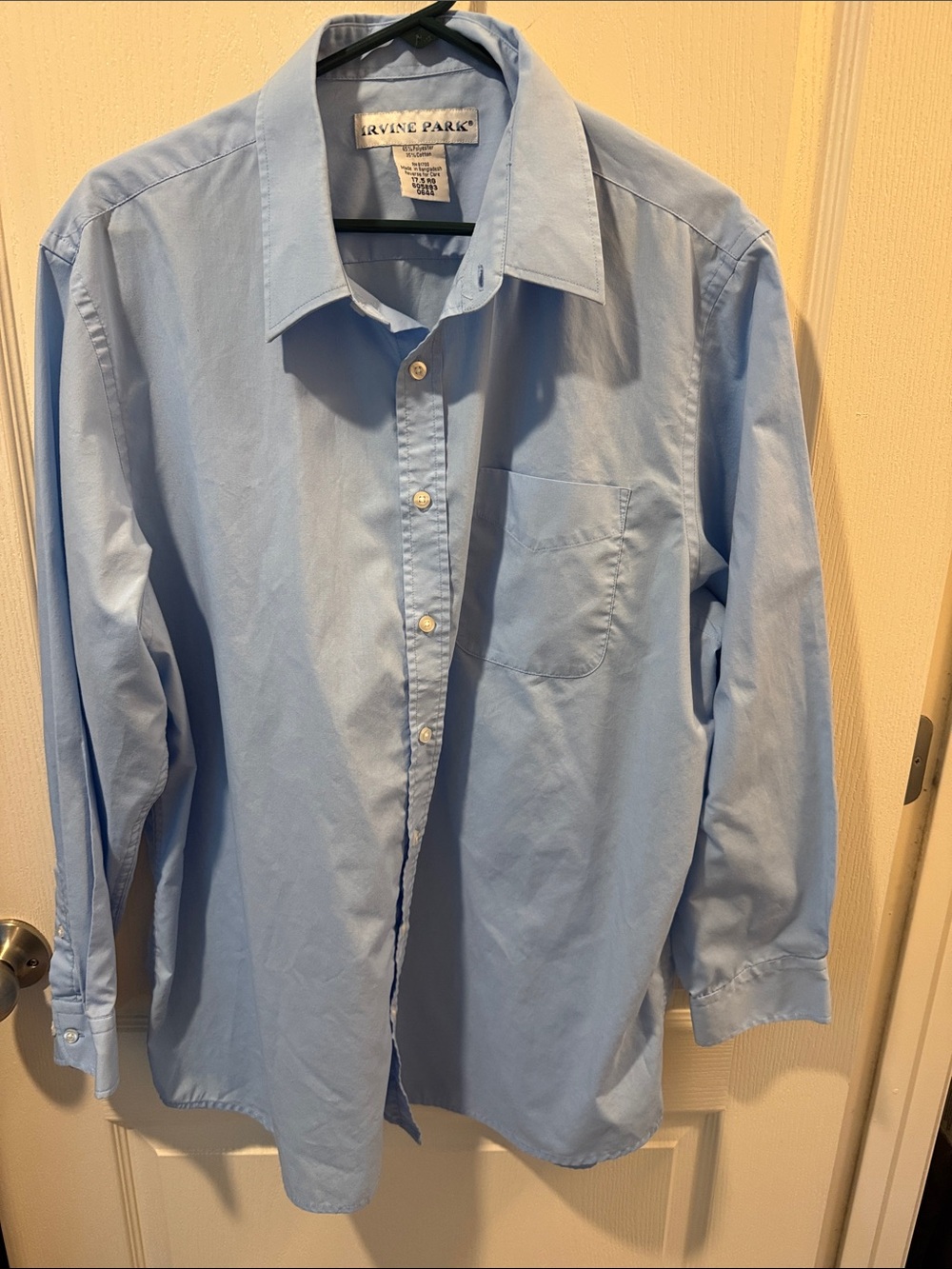 Men's Light Blue Dress Shirt - Classic Cotton Blend